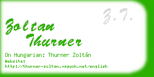 zoltan thurner business card