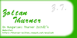 zoltan thurner business card